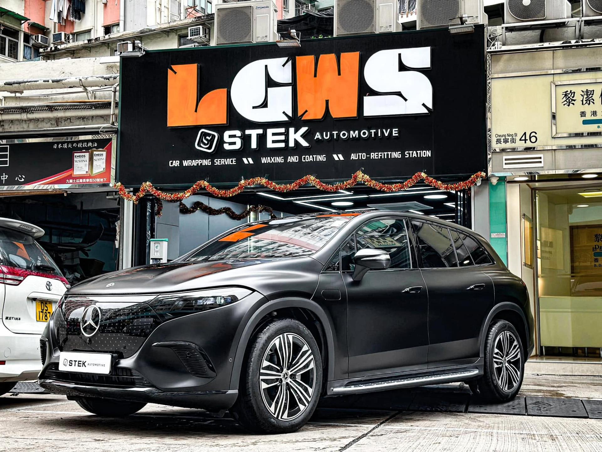MERCEDES-BENZ EQS 450 SUV STEK DYNOMatt 透明啞面 PPF 施工作品