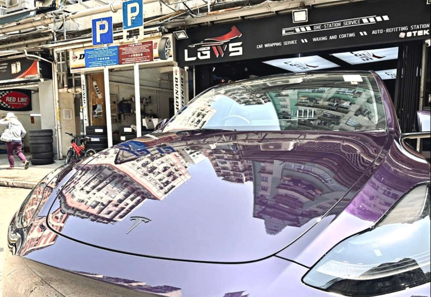 Tesla Model Y STEK DYNOPurple Color PPF 漆面保護膜 (Colour PPF)