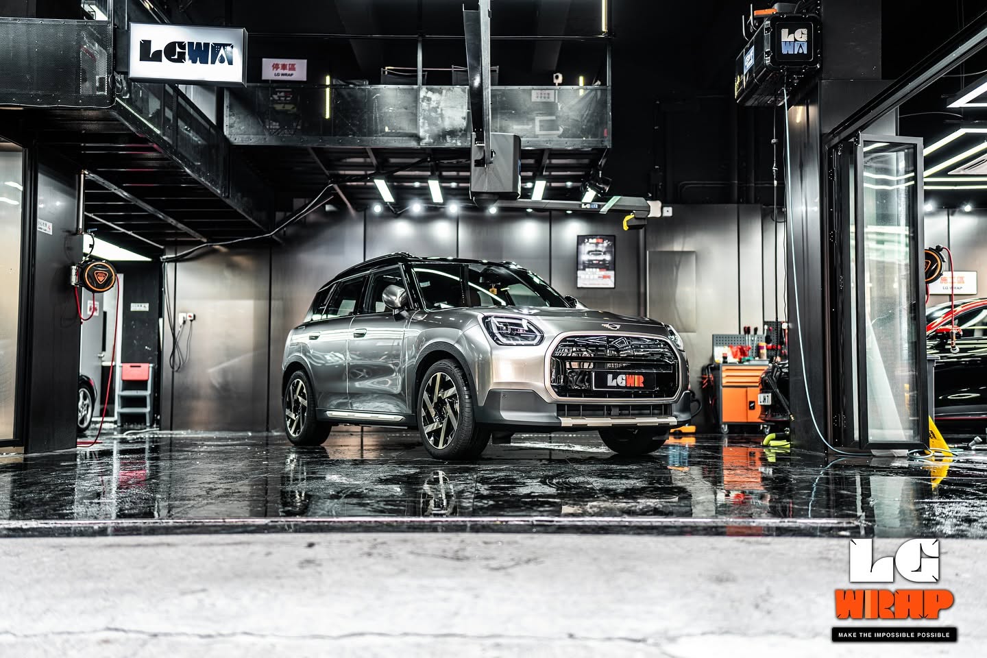 Mini Countryman CYBRIX IRONMIX Liquid Metallic Silver Colour PPF 施工作品