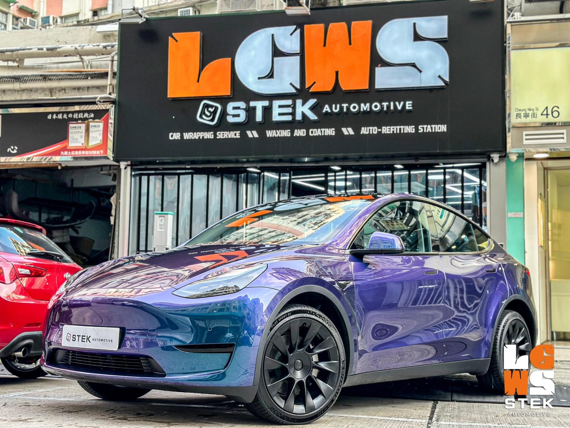 Tesla Model Y STEK DYNOPrism 幻彩紫藍 Colour PPF 轉色保護膜