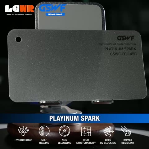 PLATINUM SPARK GSWF CHROMA GUARD Colour PPF colour-change wrap swatch — LETS GET WRAP Hong Kong