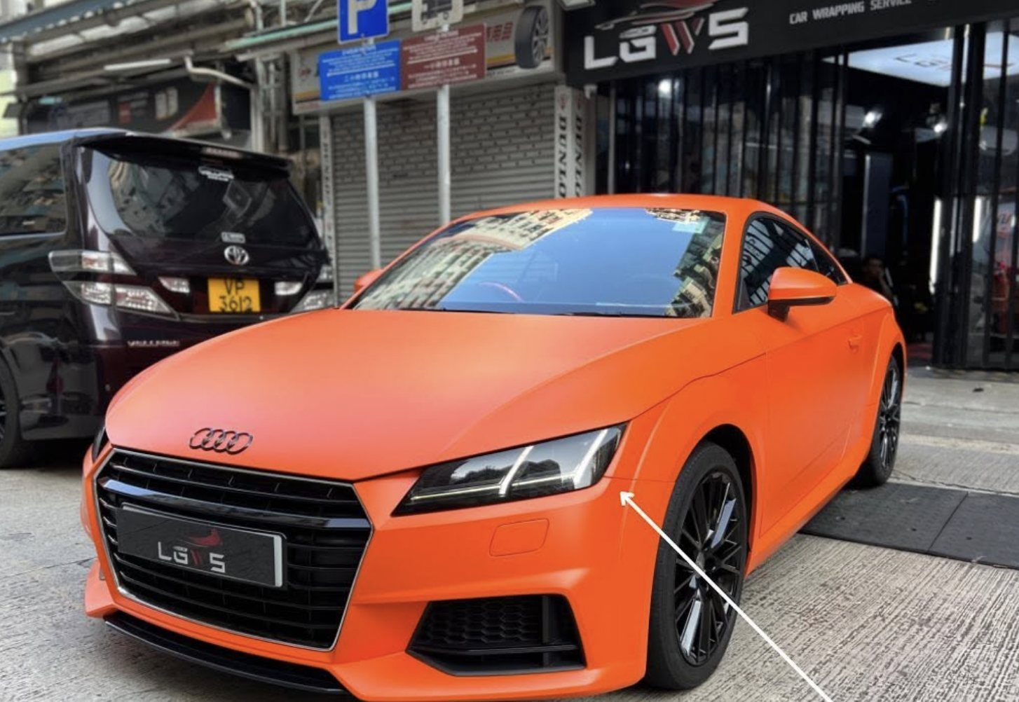 Audi TT CYBRIX IRONMix Colour PPF Series|Flat Orange 施工作品