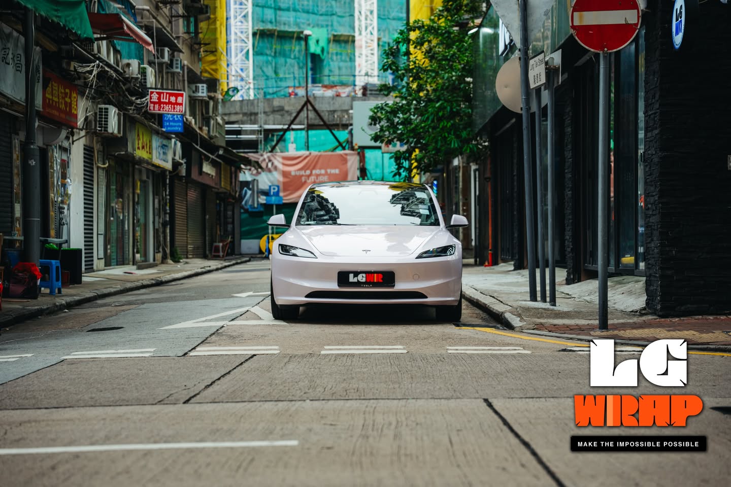 Tesla Model 3 Highland CYBRIX IRONMIX Laser Rouge Pink Colour PPF