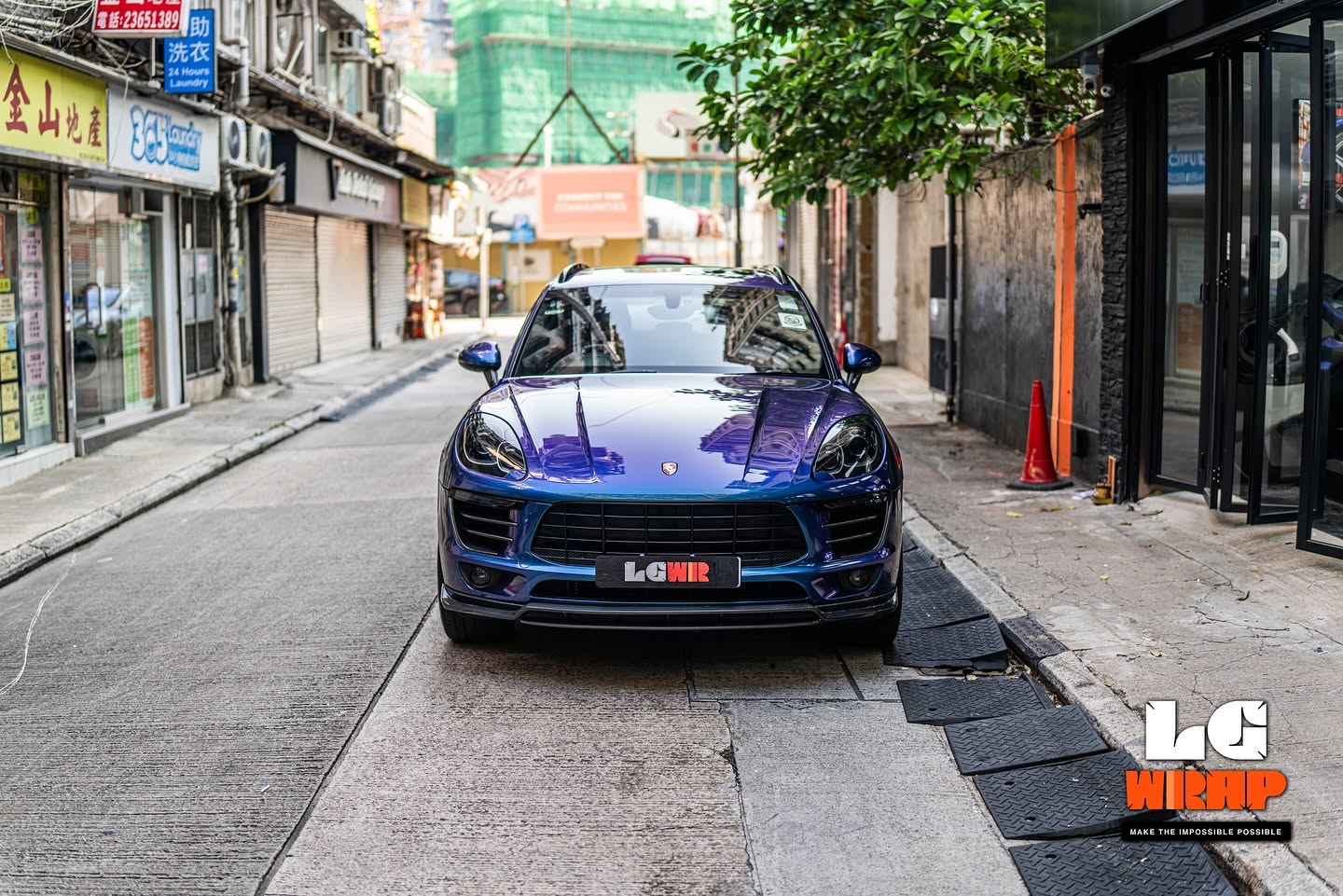 Porsche Macan GTS CYBRIX IRONMIX Diamond Purple Red Colour PPF 施工作品