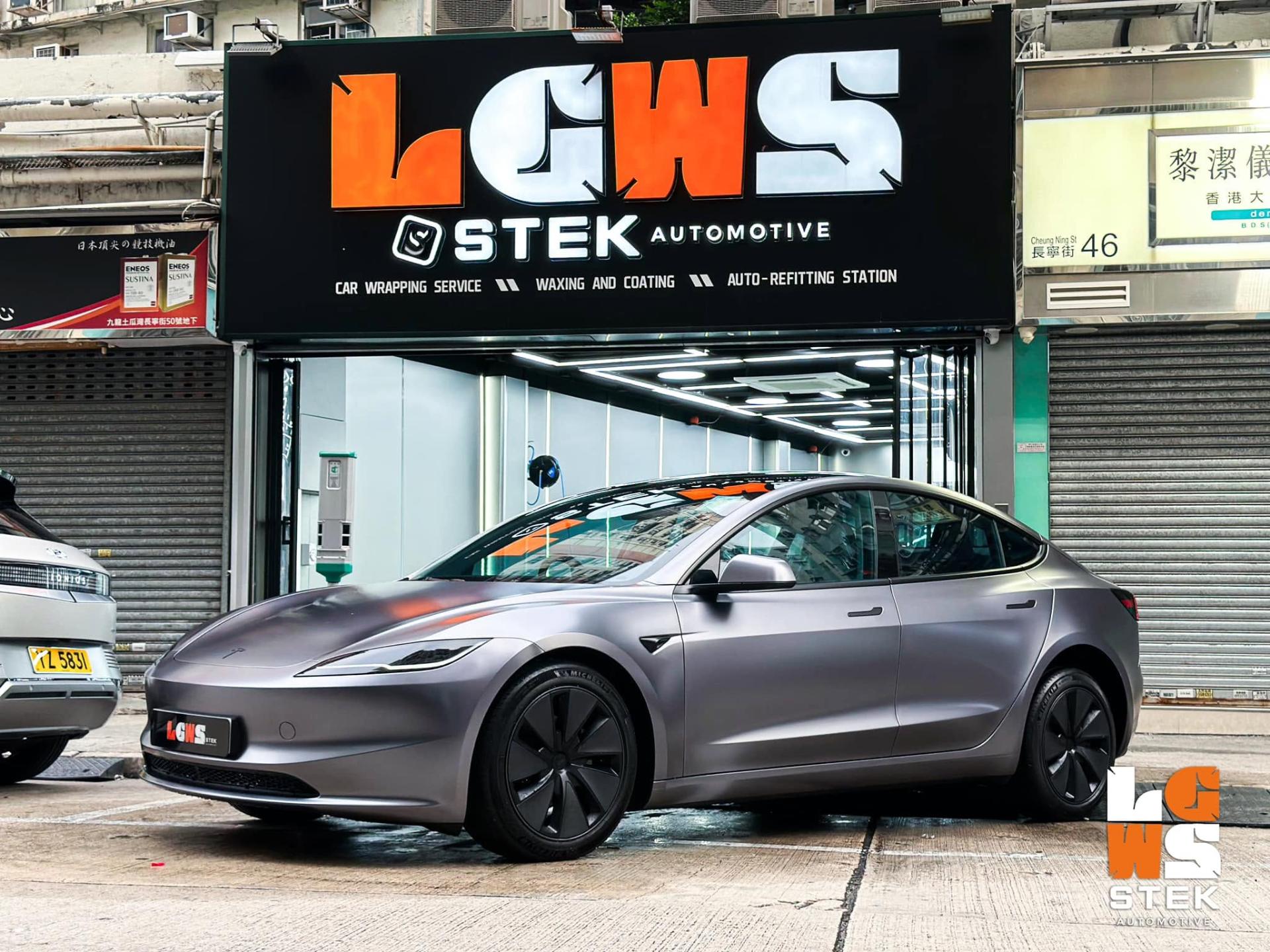 Tesla Model 3 Project Highland Dark Platinum 暗鉑金轉色漆面保護膜 (Color PPF)
