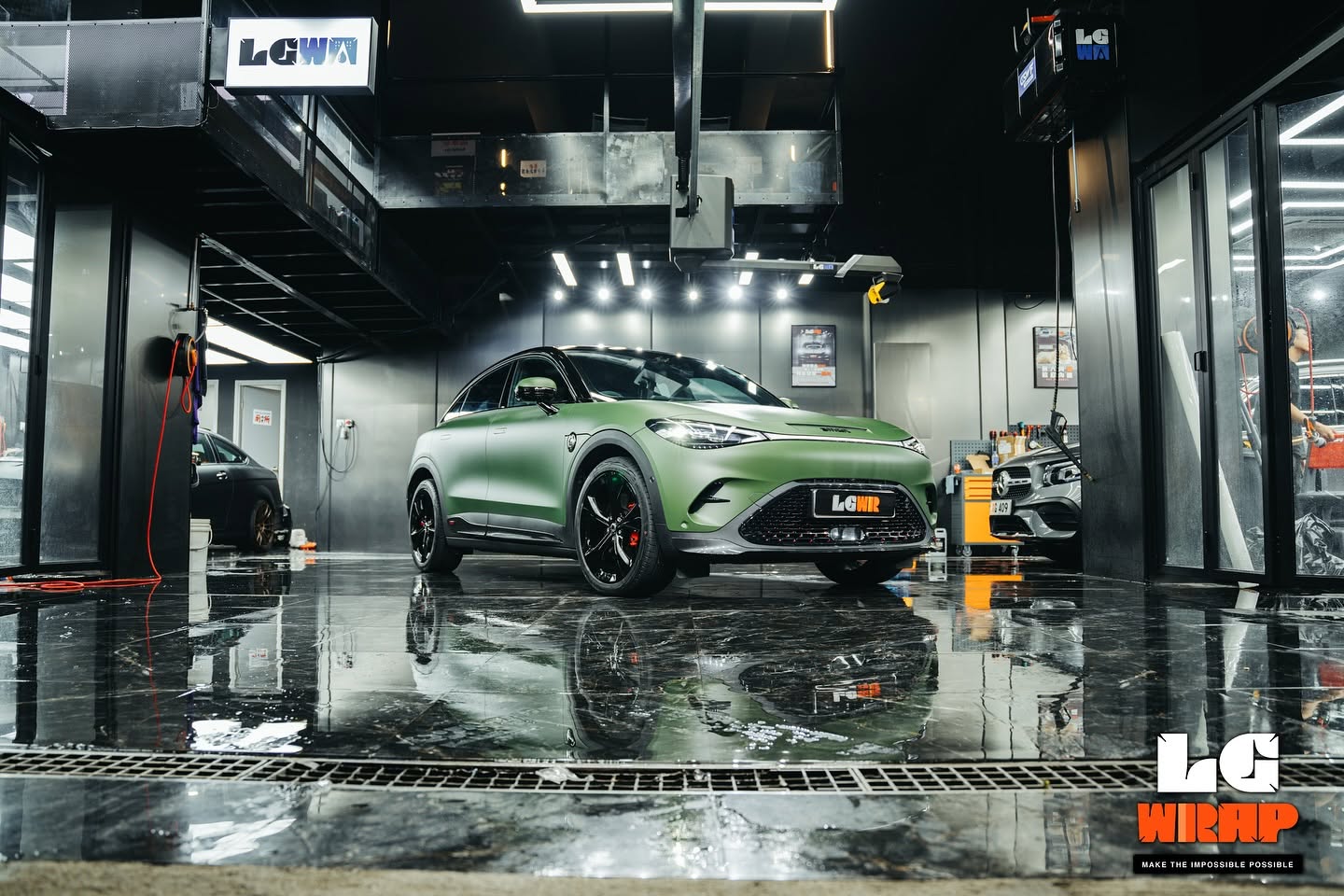Smart #3 Brabus CYBRIX IRONMIX Satin Army Green Colour PPF