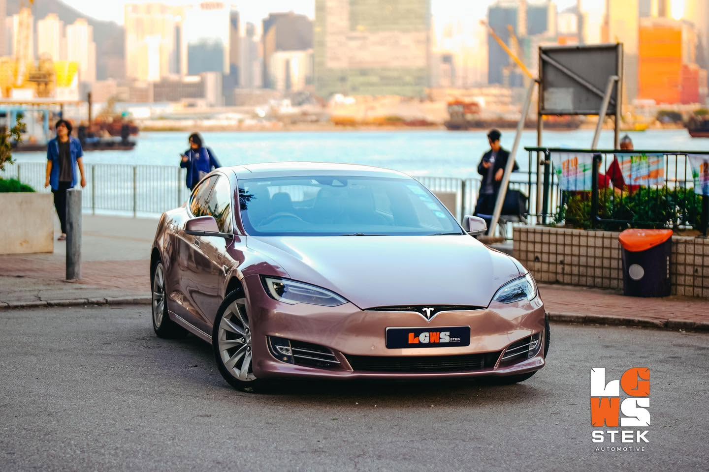 Tesla Model S CYBIRX IRONMIX Frozen Berry 冰莓粉 Colour PPF (轉色膜)