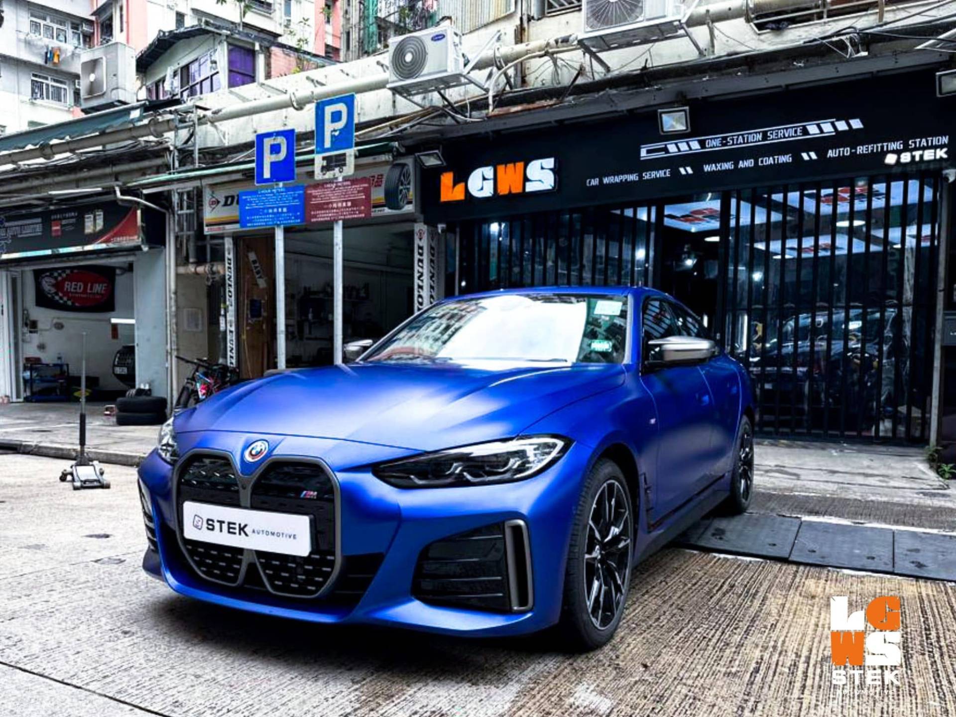 BMW i4 STEK DYNOMatt 透明啞面漆面保護膜 (Matte PPF) 施工作品
