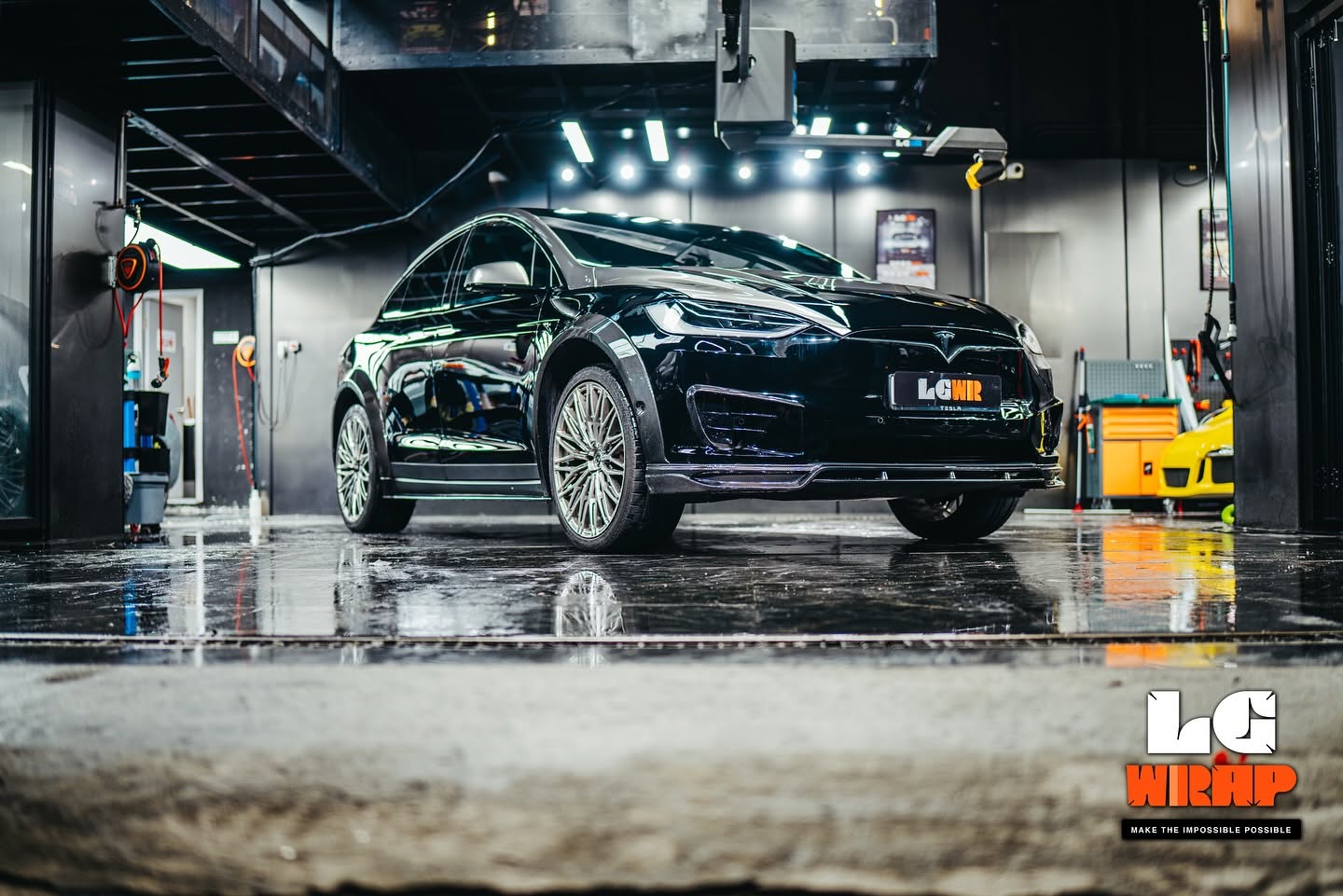 Tesla Model X paint protection film installation