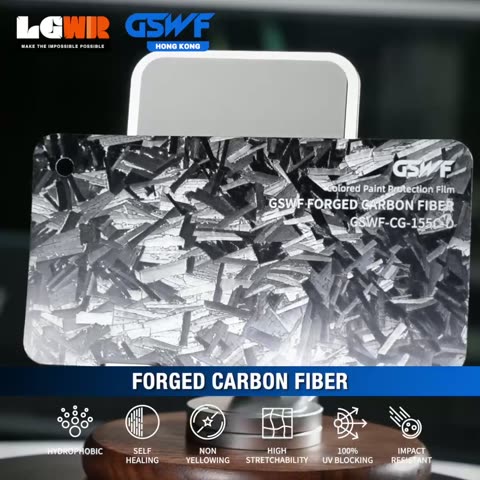 FORGED CARBON FIBER GSWF CHROMA GUARD Colour PPF colour-change wrap swatch — LETS GET WRAP Hong Kong