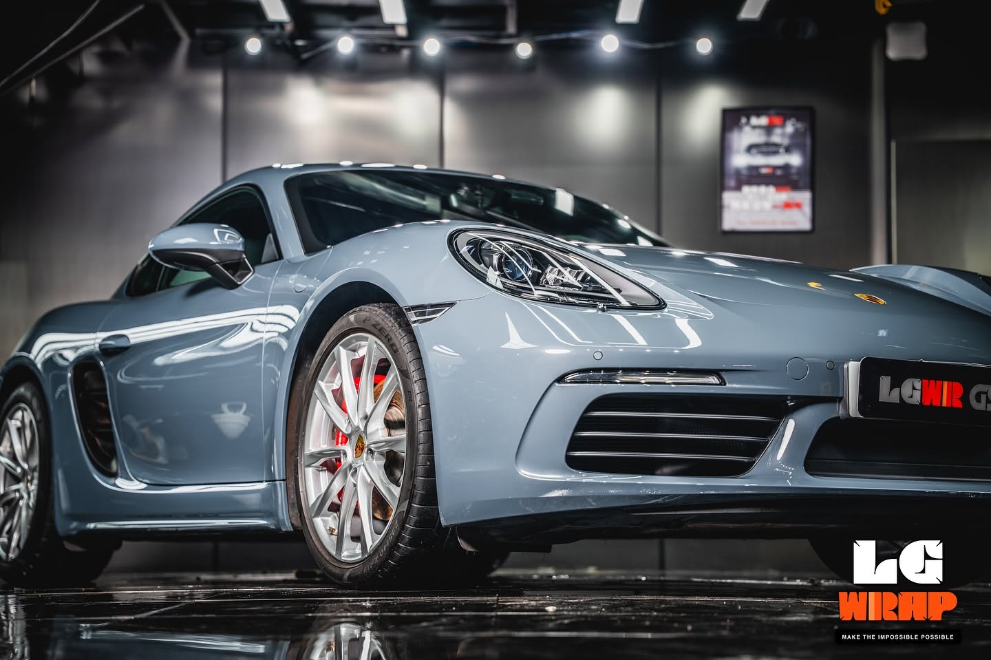 Porsche 718 paint protection film installation