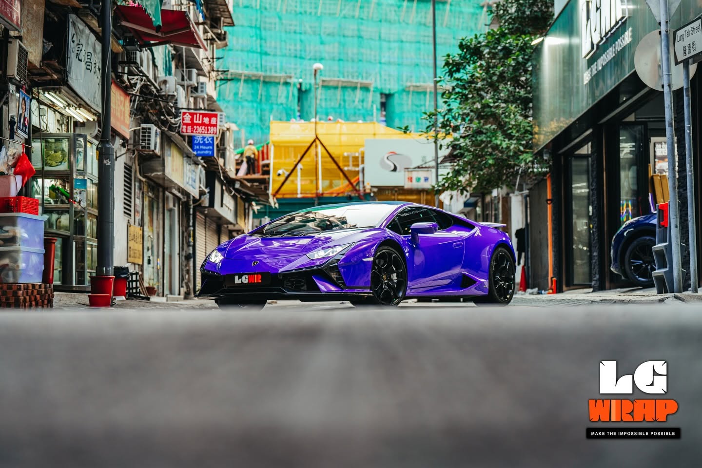 Lamborghini LP610-4 CYBRIX IRONMIX Explosion Purple Colour PPF 施工作品