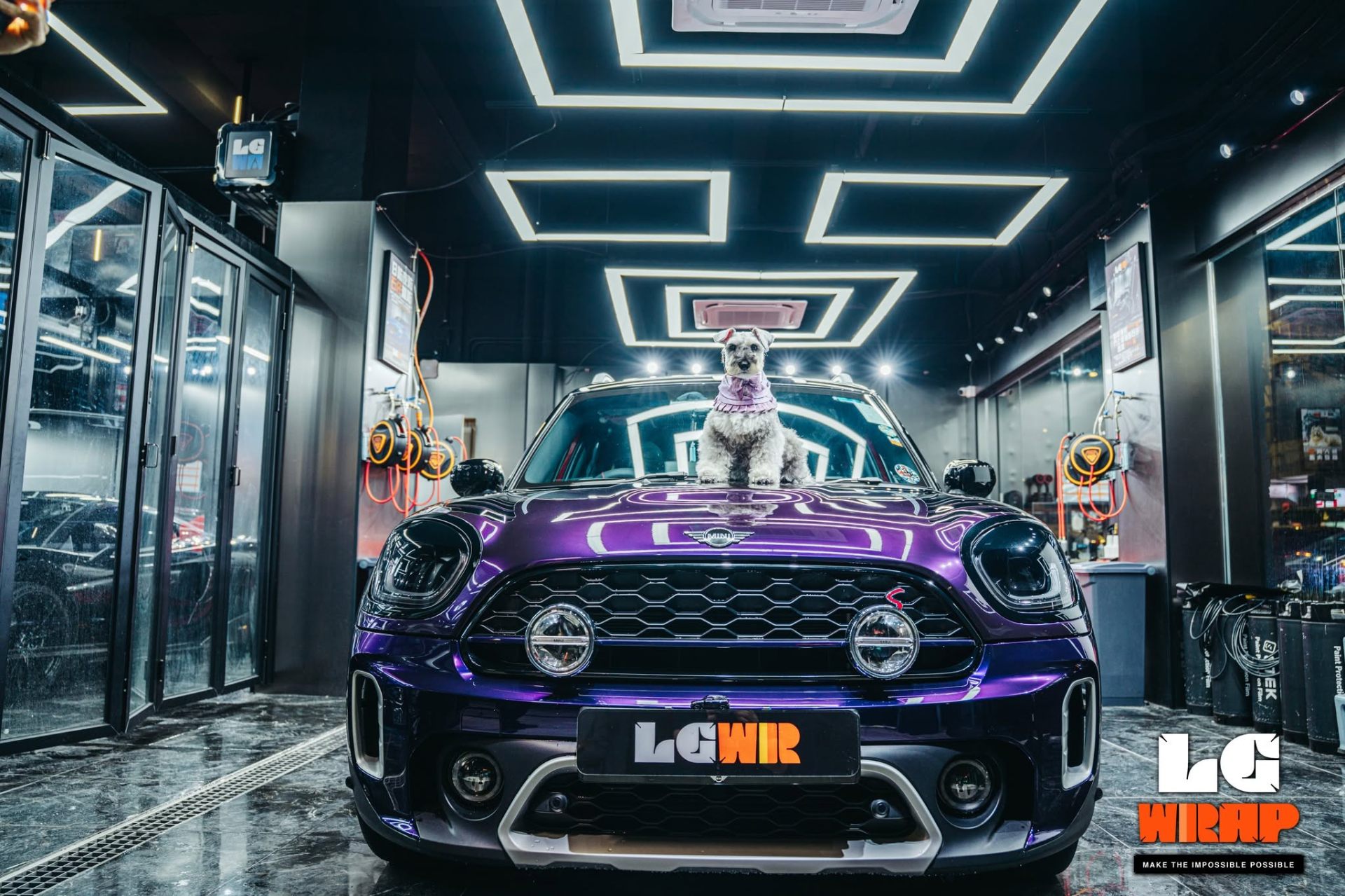 Mini Countryman CYBRIX IRONMIX Mid-Night Purple Colour PPF 施工作品
