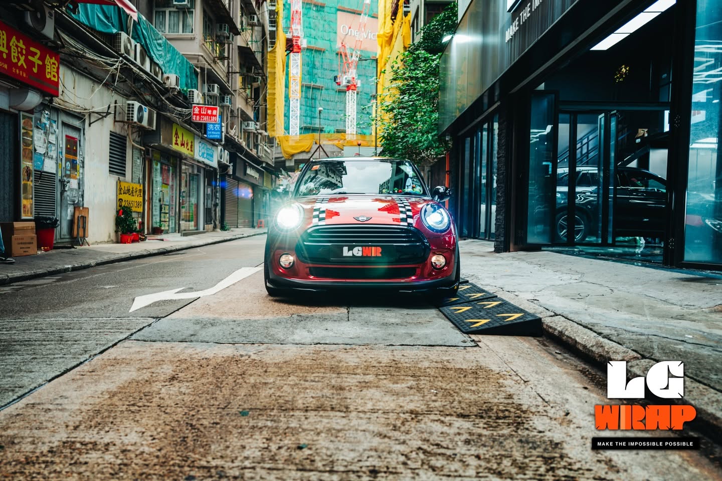 Mini Cooper CYBRIX IRONMIX Crimson Red Colour PPF 施工作品