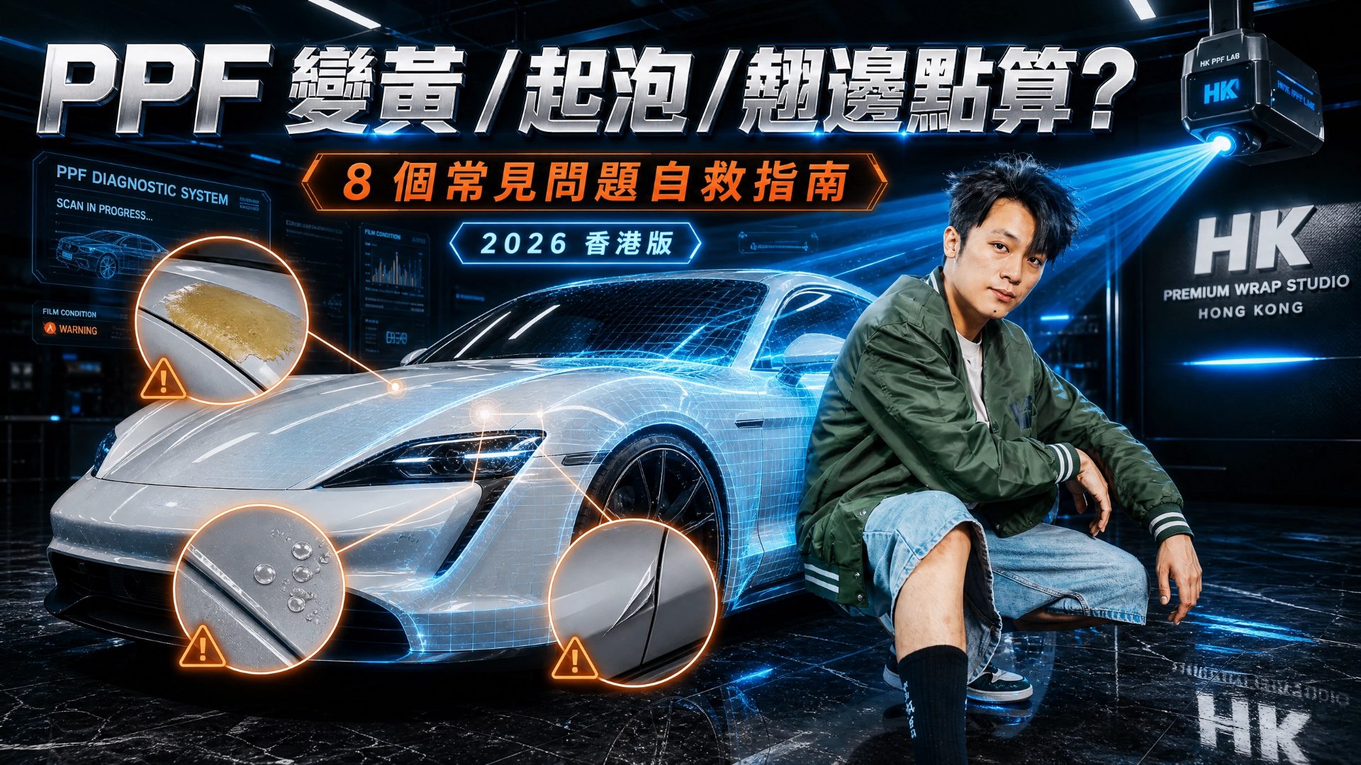 PPF 變黃 / 起泡 / 翹邊點算?8 個常見問題自救指南 2026 香港版