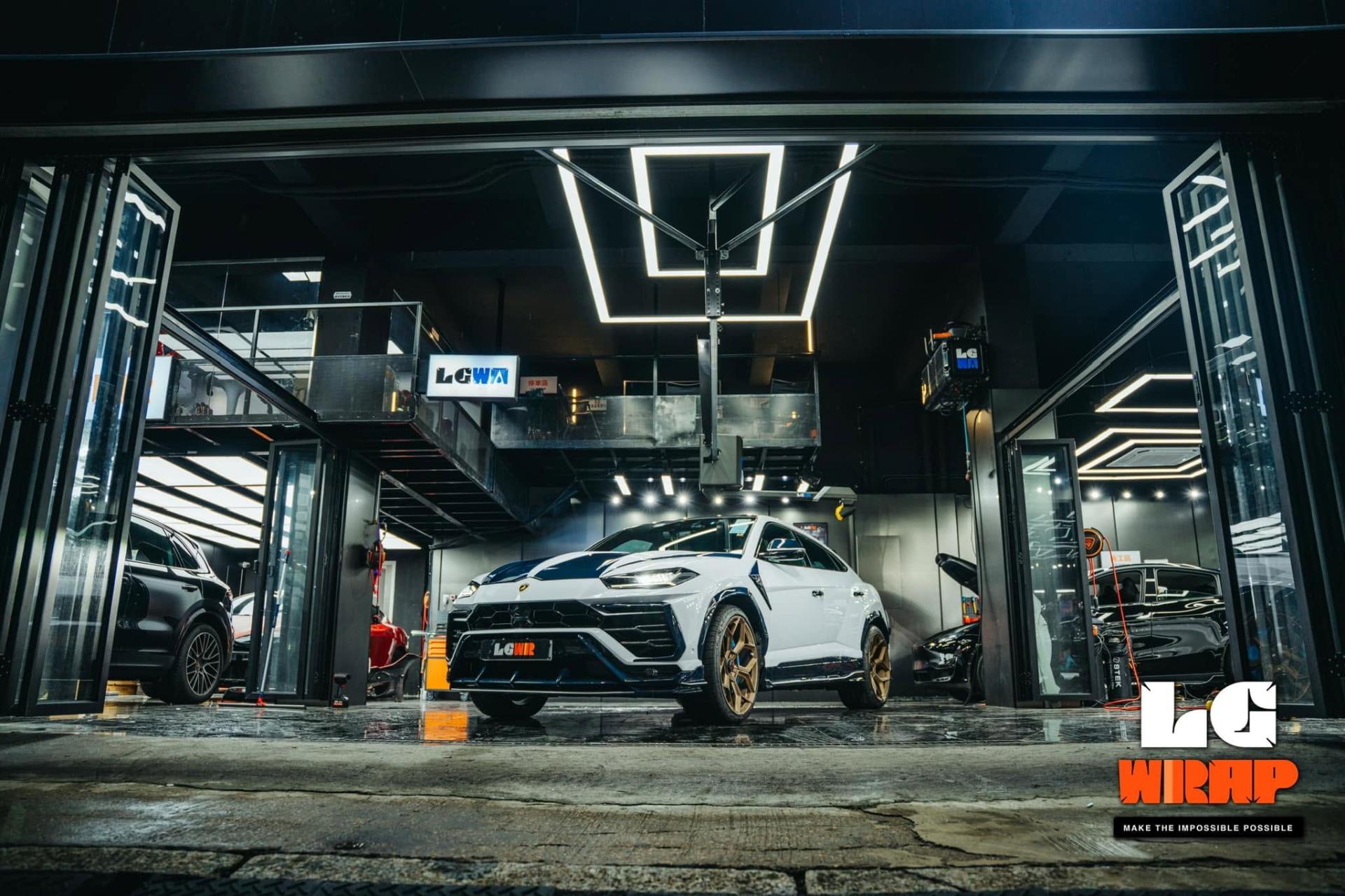 Lamborghini Urus CYBRIX IRONMIX High Elegant White Colour PPF 施工作品