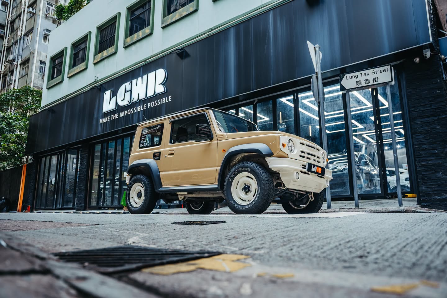 Suzuki Jimny · CYBRIX IRONMIX Desert Yellow X Pepper White Colour PPF