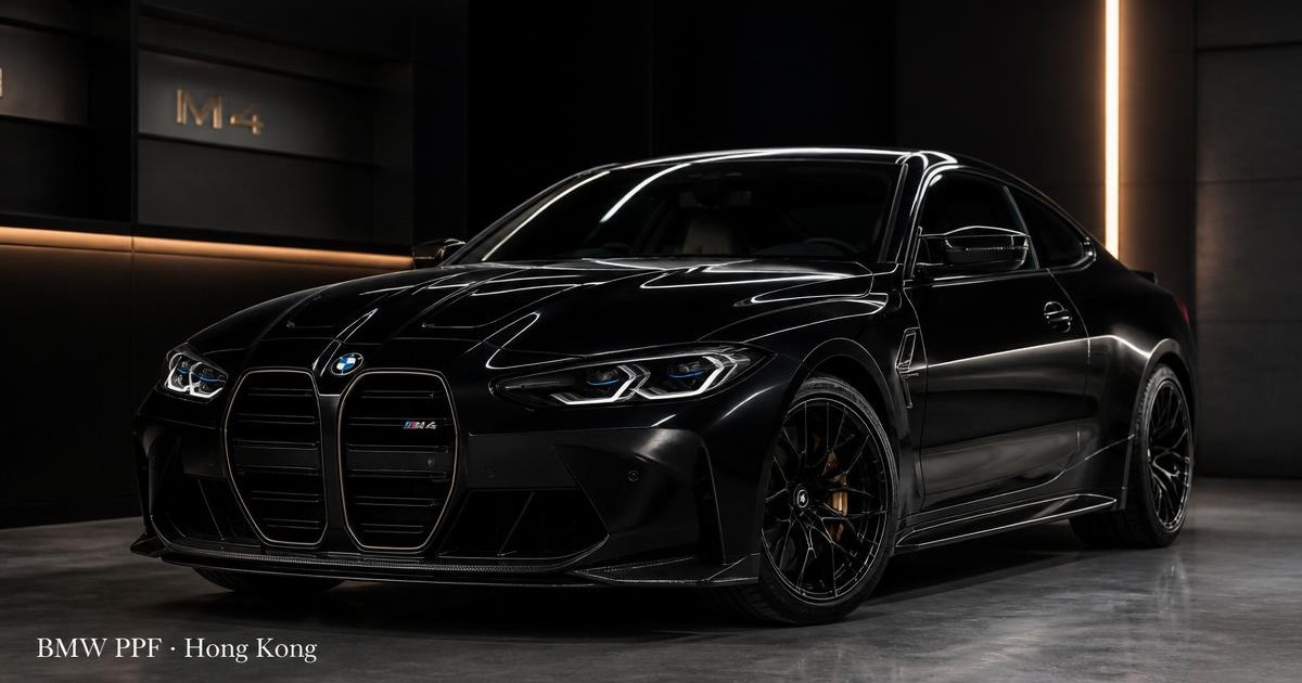 BMW paint protection film installation