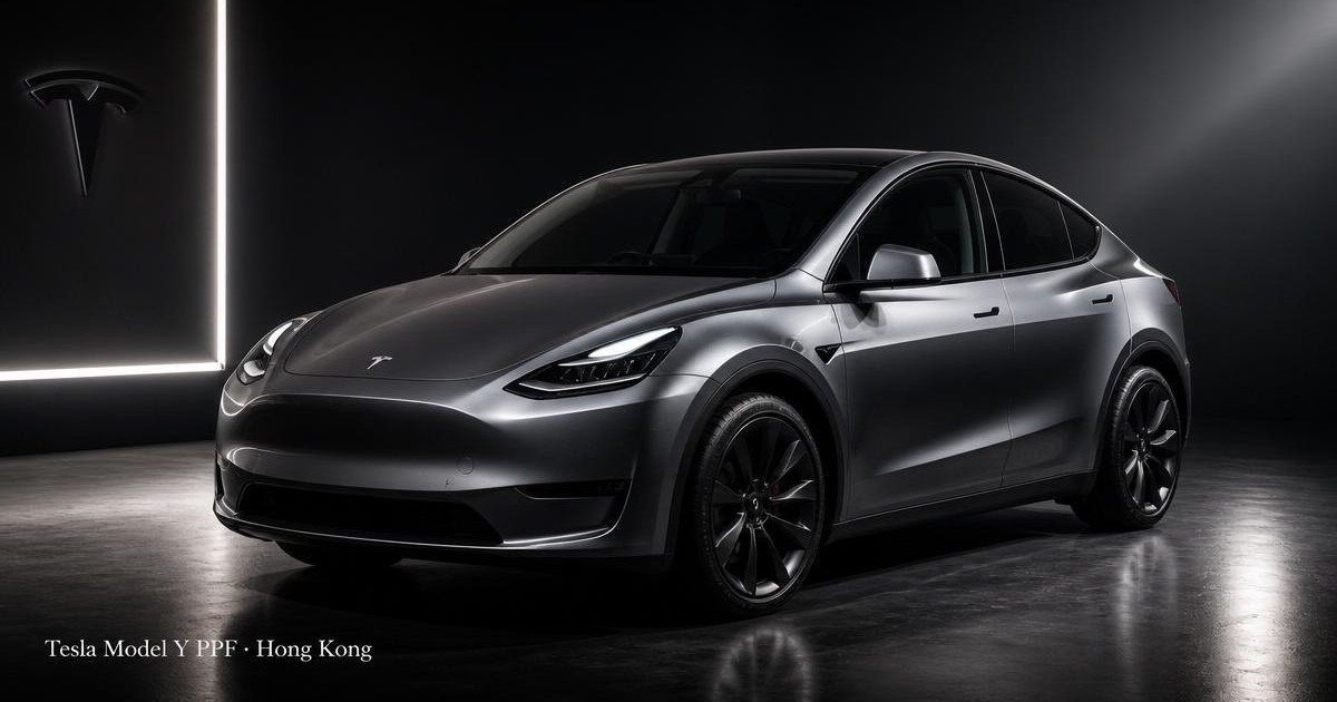 Tesla Model Y paint protection film installation