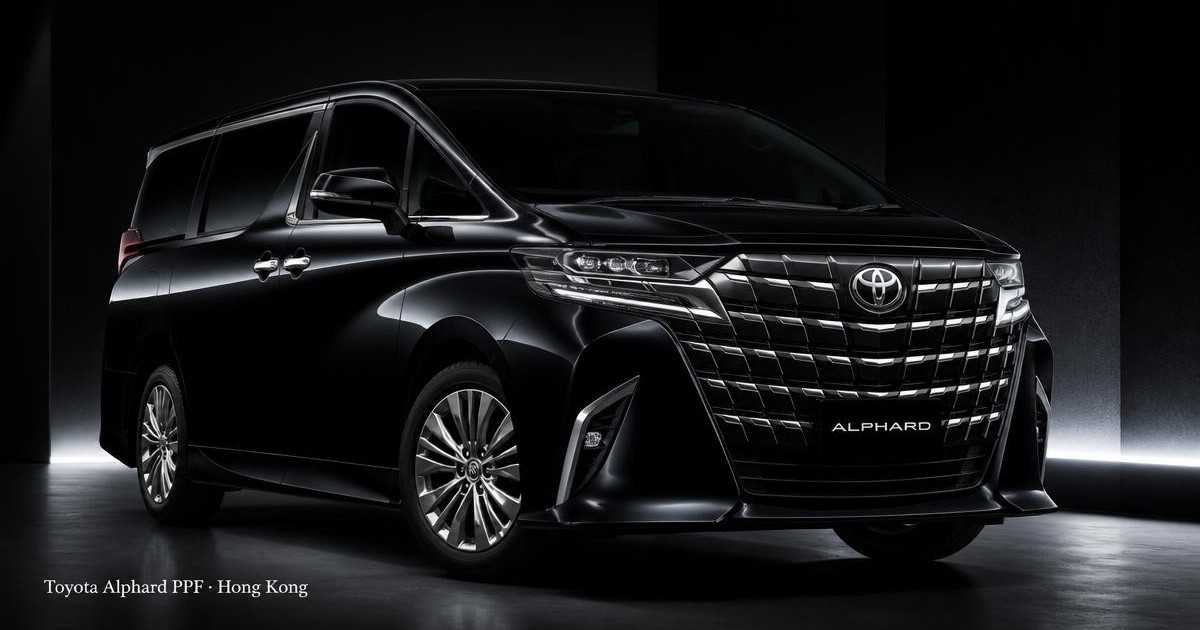 Toyota Alphard paint protection film installation